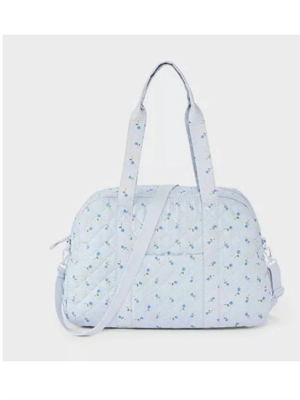 Girls' Floral Quilted Duffel Bag - art class™ Blue